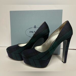 Prada | Shoes | Vintage Prada Pistachio Green Silk Satin Peep Toe